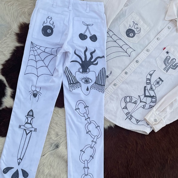 Traditional art workwear pants - Picture 7 of 11